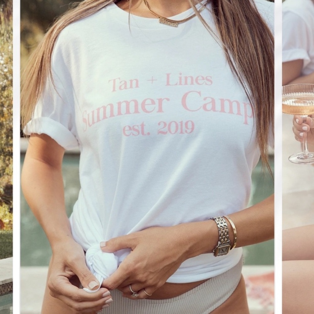 Tan + lines Sivan Ayla summer camp shirt